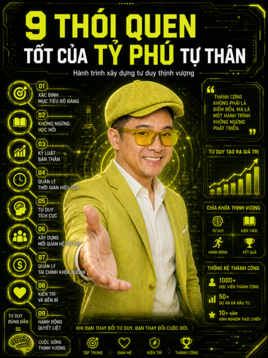 9 Thói Quen Của Tỉ Phú Tự Thân