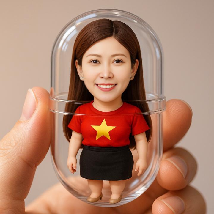 Hướng dẫn tạo búp bê chibi áo cờ đỏ sao vàng