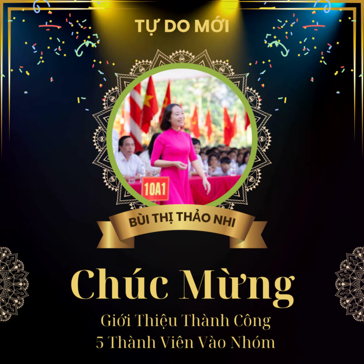 Chúc Mừng Thành Tích Nổi Bật: Giới Thiệu 5 Thành Viên Vào Nhóm Thành Công!
