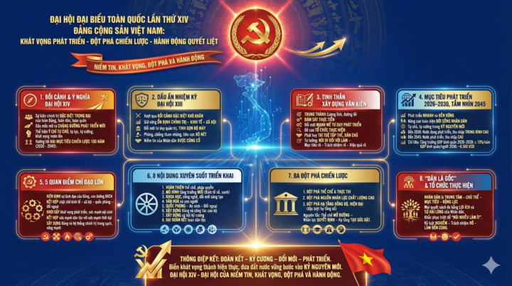  Đại hội đại biểu toàn quốc lần thứ XIV của Đảng khai mạc trọng thể tại Thủ đô Hà Nội. 