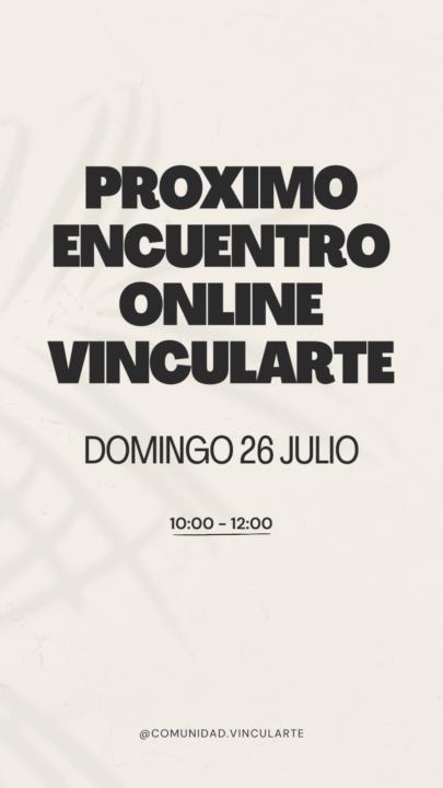 Votación del tema del primer Encuentro Vincularte (y confirmación de horario)
