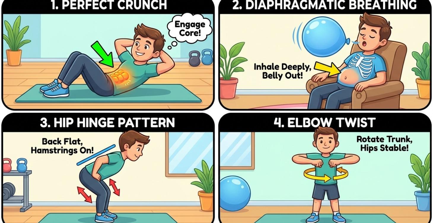 The Core 4  Activation Exercises