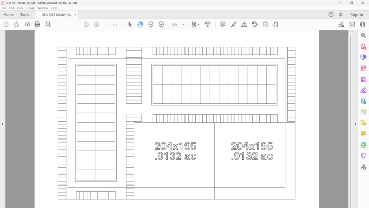 Deo Dr. Mixed Use Development: Site Plan with restaurants & Flex