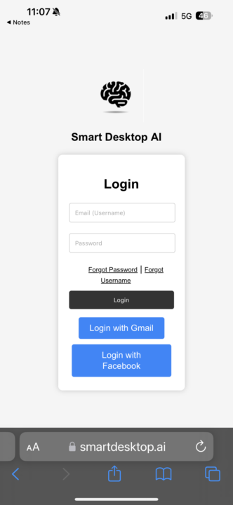Tech issue won’t let me login into my AI