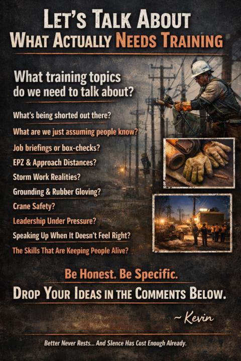 Let’s Talk About What Actually Needs Training