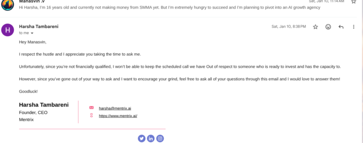 Harsha stop ghosting me