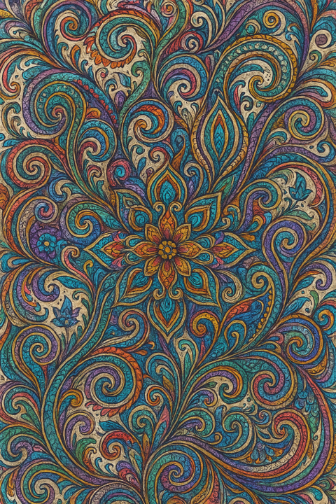 🌌 Fractal Whakapapa: Mapping Emotion Through Ornate Abstraction