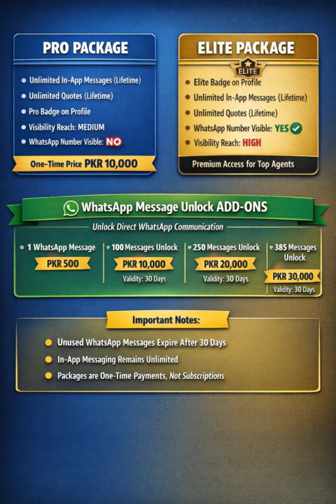 New packages update of our platform importlancer.com