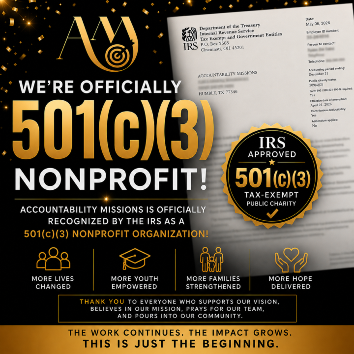 “WE’RE OFFICIALLY A 501(c)(3) NONPROFIT!!! 🎉😭💙