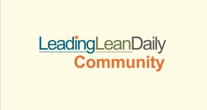 Leading Lean Daily Community