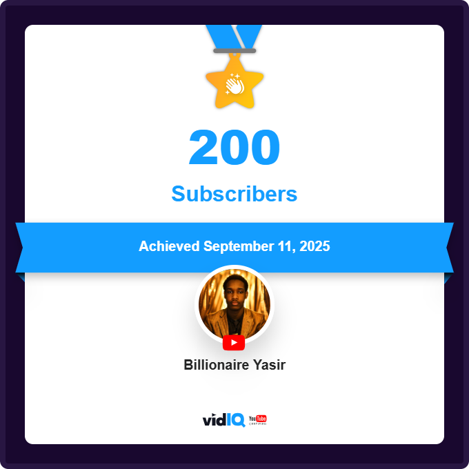 We Did It – 200 Subscribers! 🎉