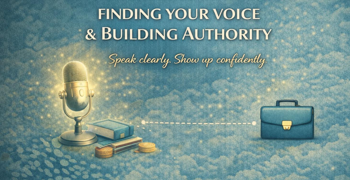 FINDING YOUR VOICE & BUILDING AUTHORITY