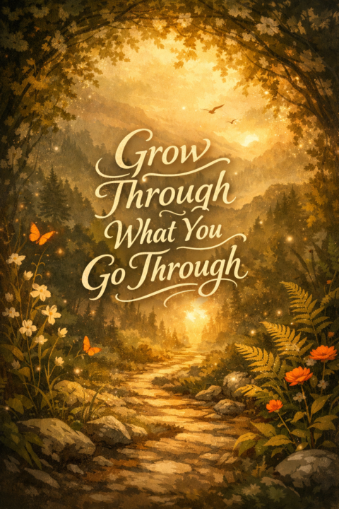 You grow through what you go through 
