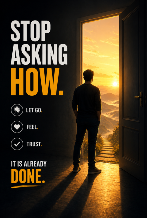  "Every time you ask 'HOW?', you're telling yourself it's NOT done."