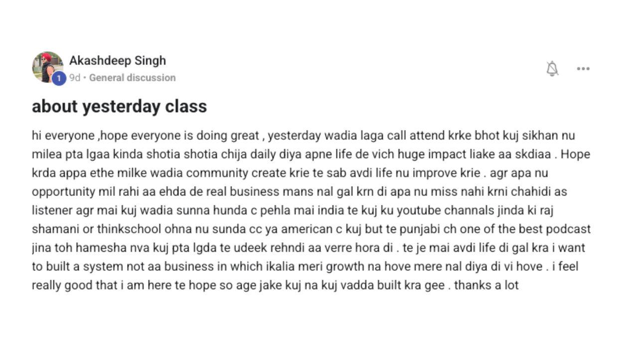 Panjabi Pod Business Academy