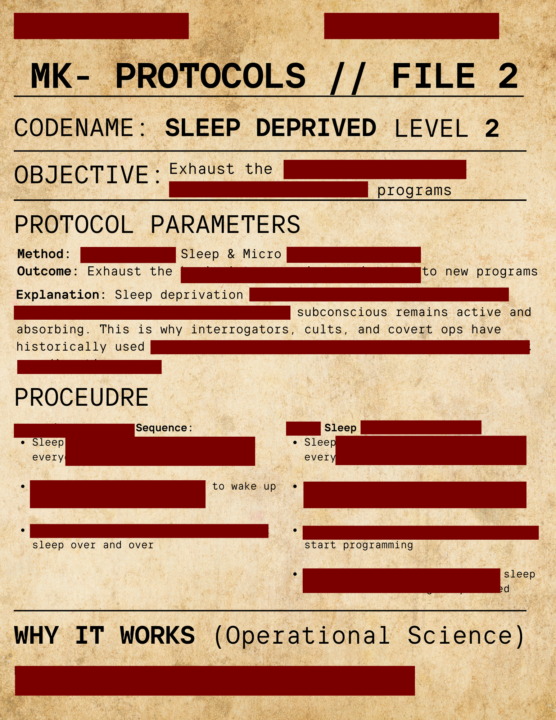 Mk-Protocol #2 (Mk-2-SD): Sleep Deprivation is ready