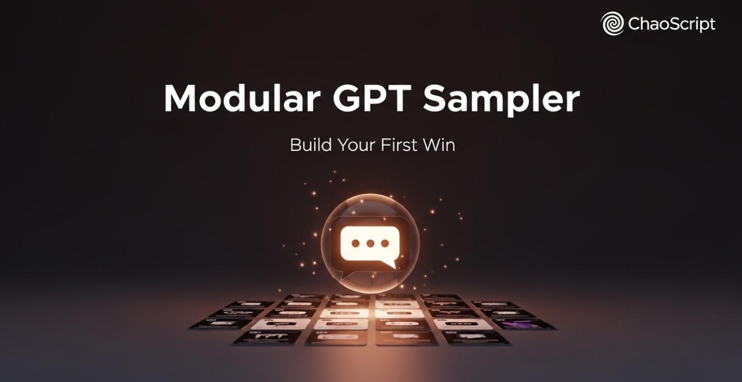 Modular GPT Sampler — Build Your First Win