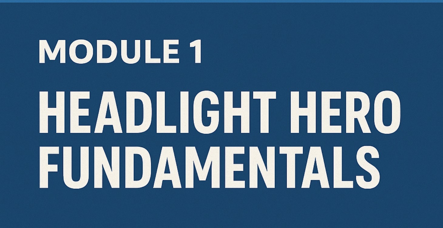Headlight Hero Fundementals