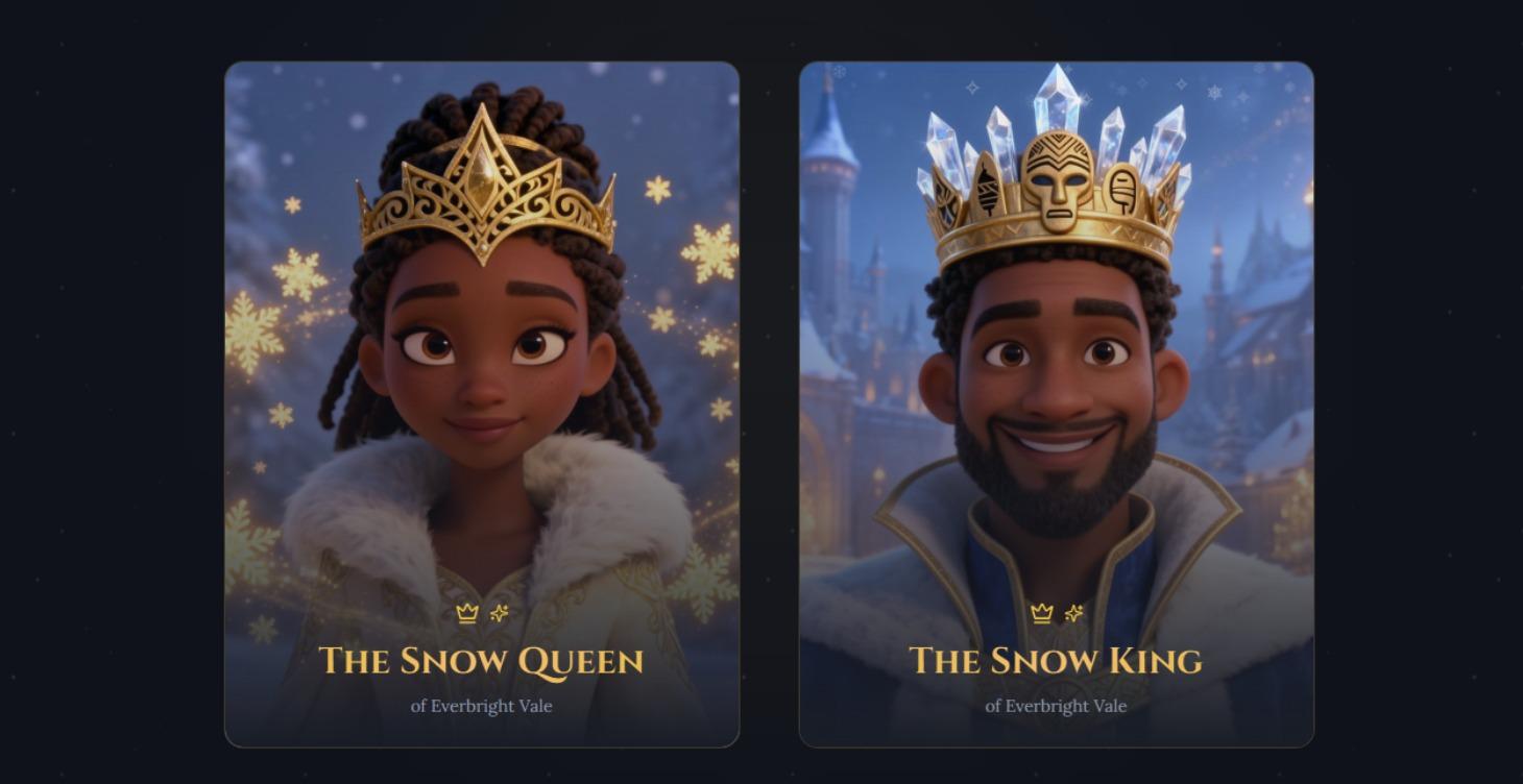 The Snow King & Queen of Everbright Vale