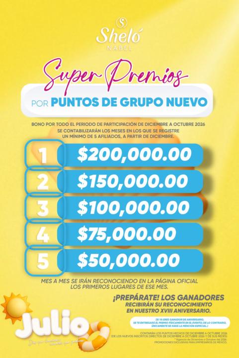 Promociones de Julio