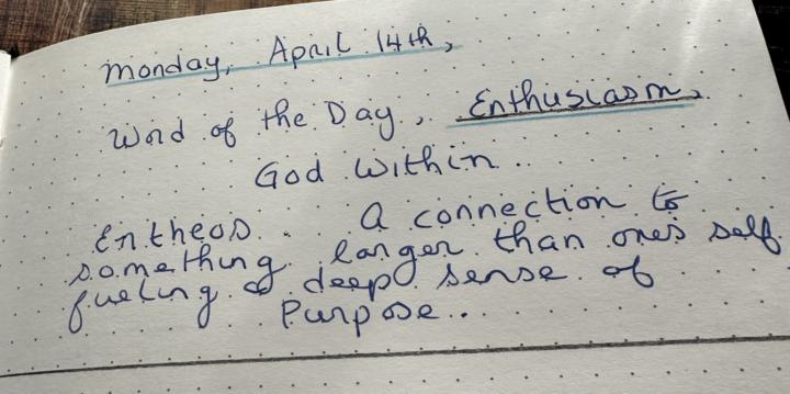 Morning Journal. Day 19