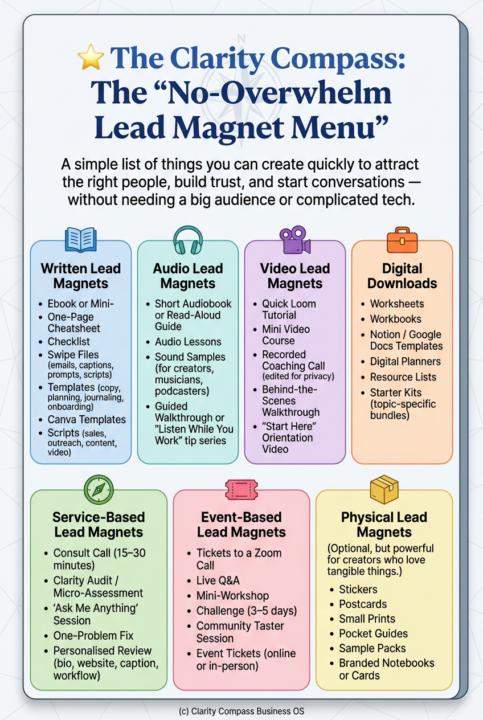 Lead Magnet Menu