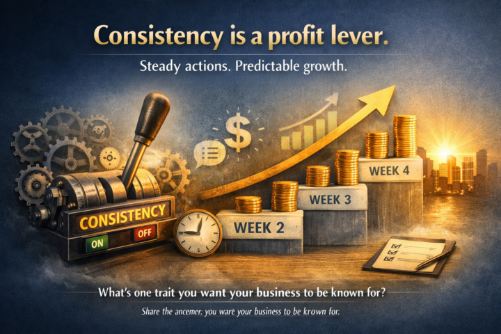 Consistency is a profit lever. 