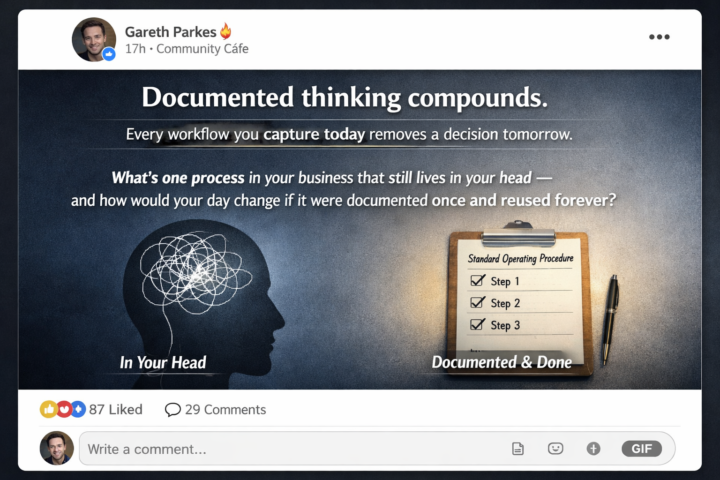 Documented thinking compounds.