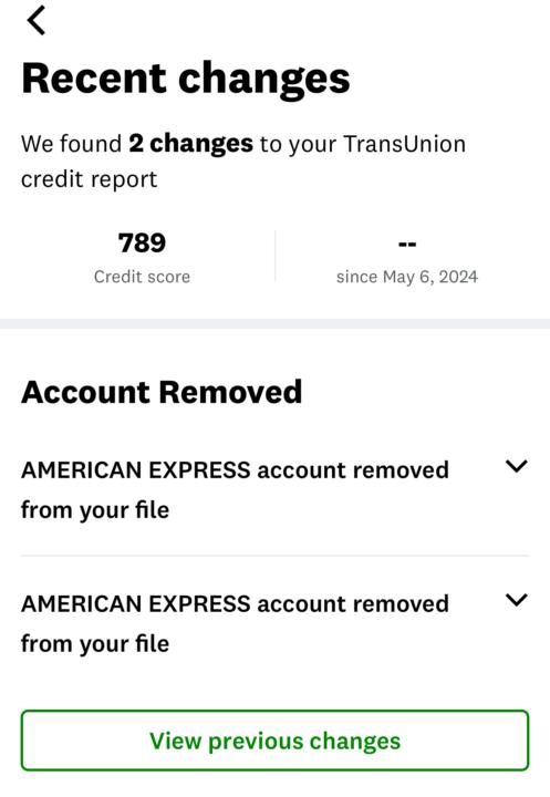 Charge offs removed 🙅🏻‍♂️