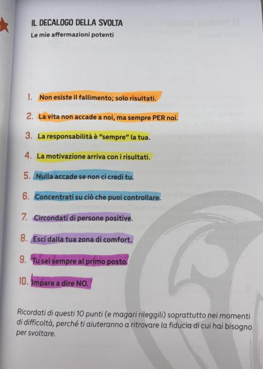📜 Il Decalogo della Svolta (per la nostra guarigione)