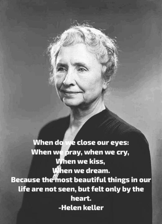 Beautiful things felt by the heart 