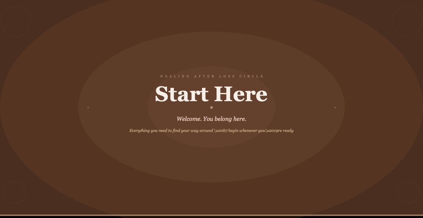 The Healing Path - Welcome
