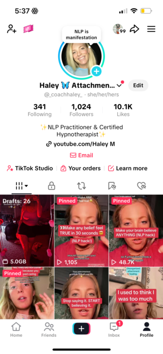 I just reached 1k followers on TT