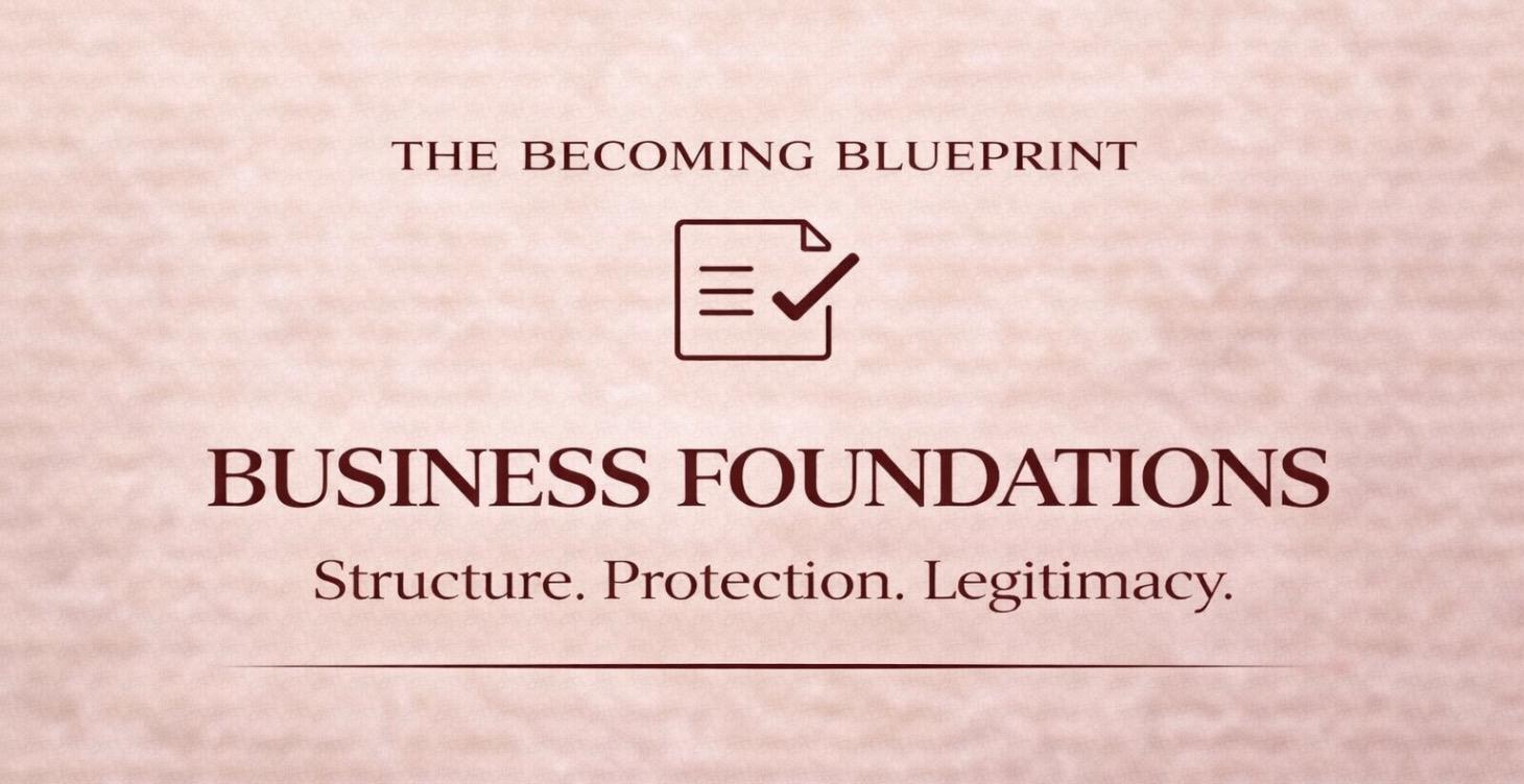 Business Foundations (LLC & Legit Setup)