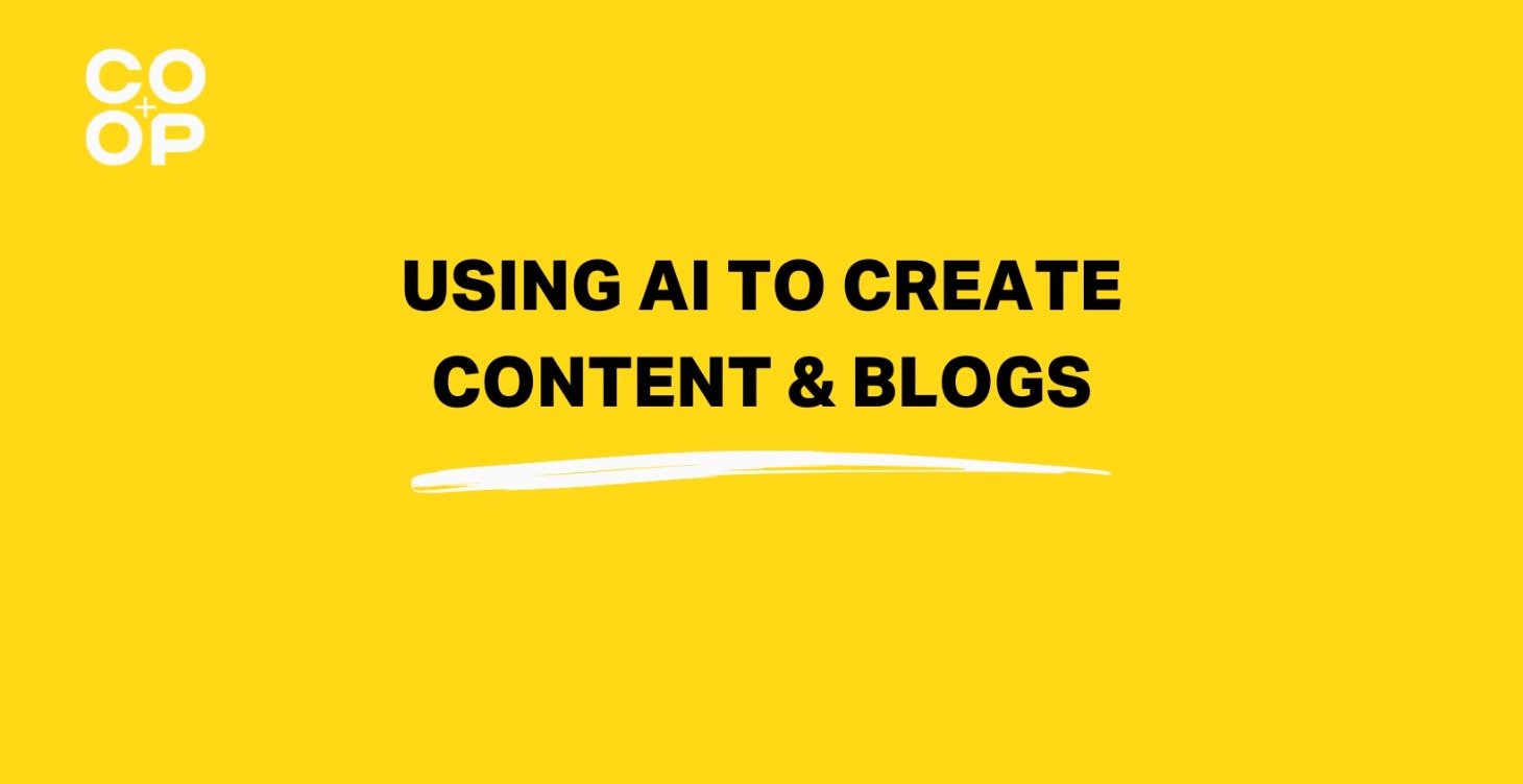 Using AI to Create Content & Blogs