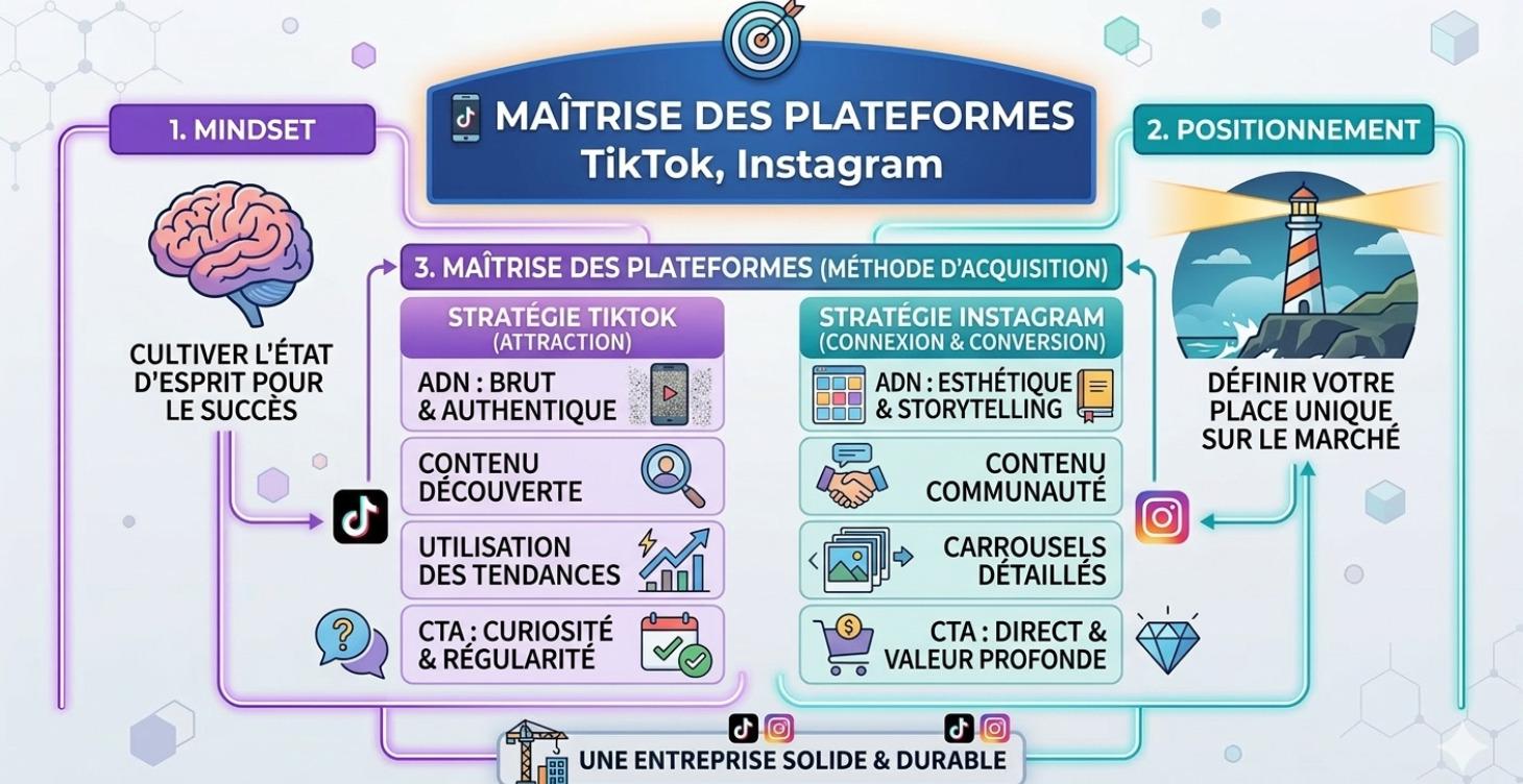 📱  MAÎTRISE DES PLATEFORMES TikTok, Instagram