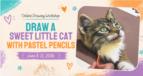 Cat Portrait Pastel Pencil WS gallery image