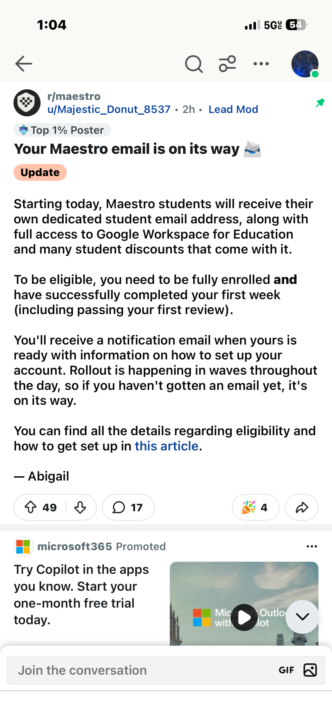 Student Emails 💪