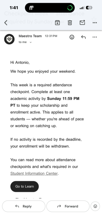 Maestro Email 