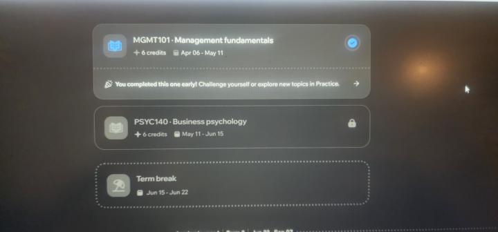 First class completed! 