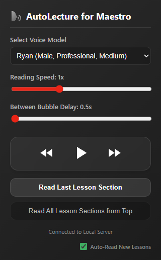 AutoLecture For Maestro v1.6 (Windows Only for now) (MacOS coming soon!)