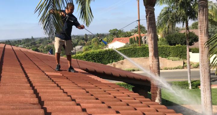Pressure washing
