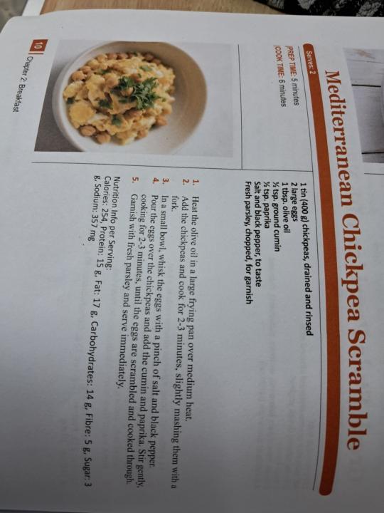 Mediterranean Chickpea Scramble