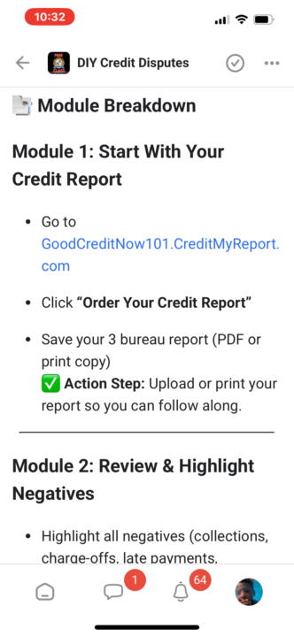 “Order your credit report”