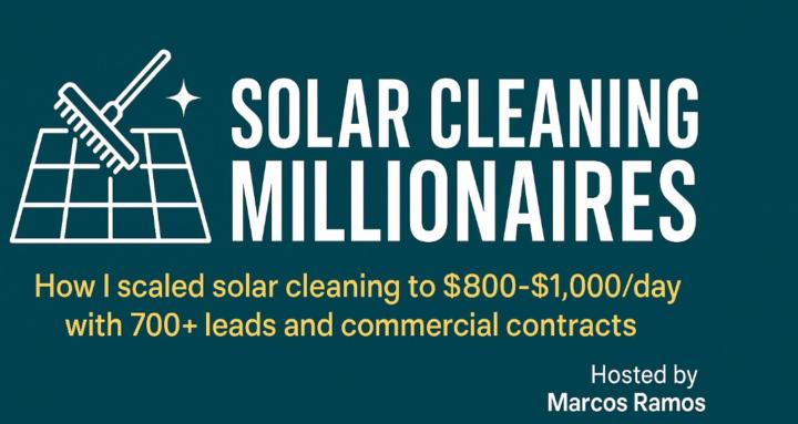 Solar Cleaning Millionaires