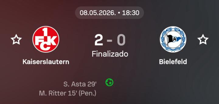 ❌️ Kaiserlautern – Arminia Bielefeld 2.5 ⚽️ (Live)