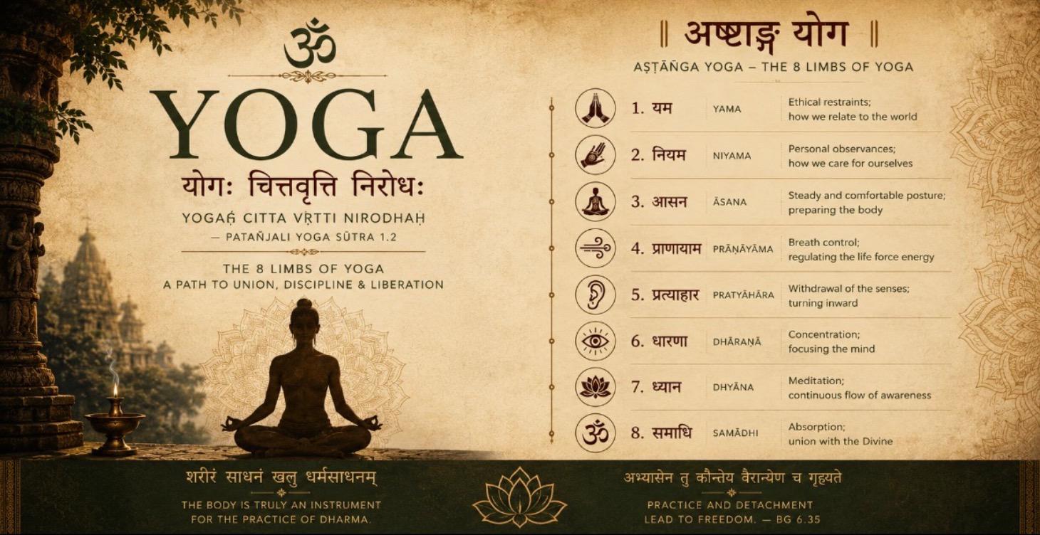 8 Limbs of Raja Yoga