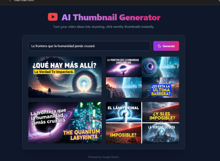 AI tạo thumbnail