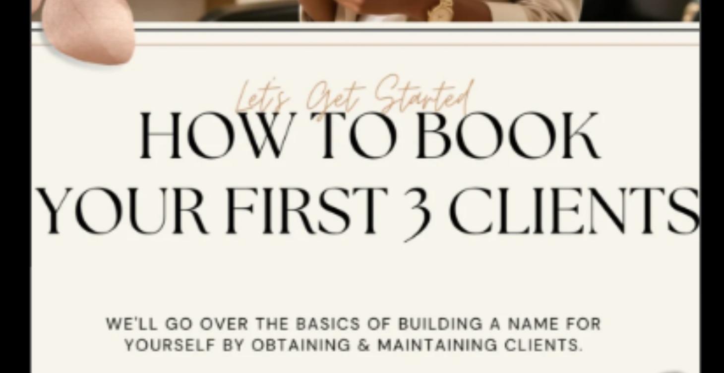 How to Book Your First 3 Clients