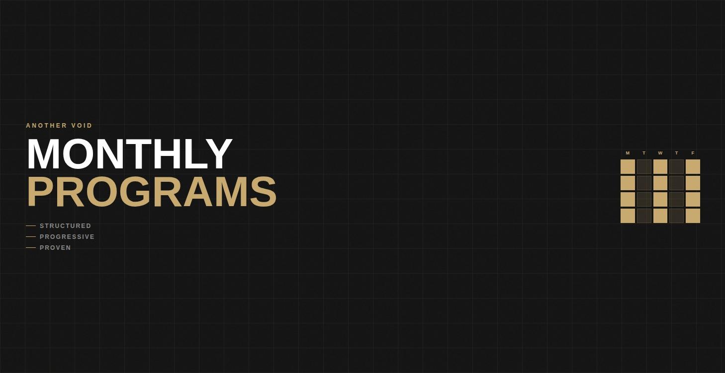 Monthly Programs
